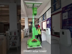 Mobilna solarna wieża CCTV do monitoringu ulicznego, bezpieczeństwa i nadzoru dla zarządzania ruchem