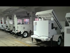 Przenośna wieża CCTV zasilana energią słoneczną z kamerami ochrony słonecznej