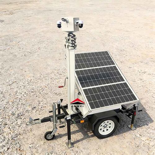 Latest company news about Miniaturowe panele słoneczne do kamer monitoringu CCTV w przyczepach na budowę