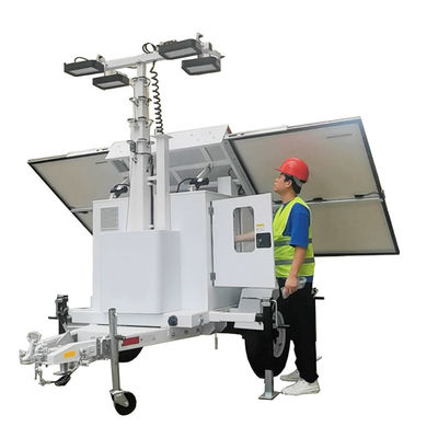 Wieża słoneczna z lampami LED o mocy 4*100W dla obszarów klęsk żywiołowych