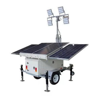 Green Power Solar LED Mobile Light Tower z 4*300W panelami słonecznymi 4*100W lampą LED