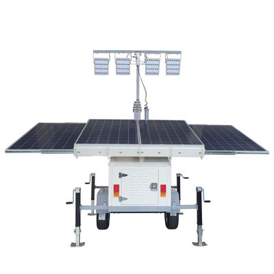 Solar Hybrid Light Tower z 4 * 300W panelami słonecznymi 4 * 200Ah baterii na pustynię