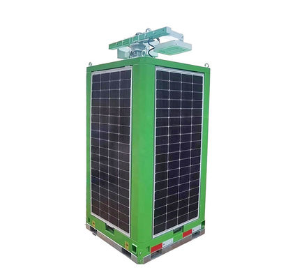 Mobilna solarna wieża oświetleniowa, solarna kamera monitoringu, wieża oświetleniowa