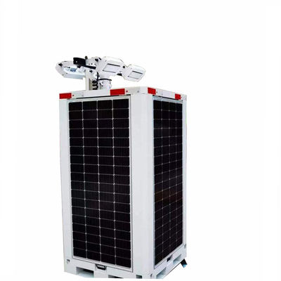 Panel słoneczny Led Light Tower Gel Battery Poziom 8 Odporność na wiatr Słoneczny Led Cube Do oświetlenia drogowego