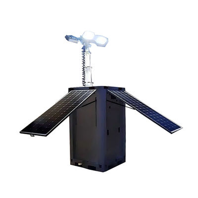 Zielona ochrona środowiska Panele słoneczne LED Light Tower Cube Do oświetlenia odległych obszarów