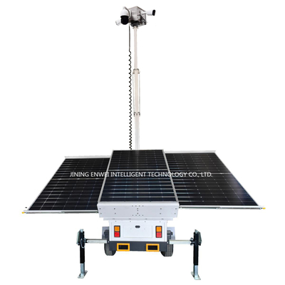 Nowy projekt solarnej przyczepy monitoringu z kamerą 4K do odległych obszarów bez dostępu do prądu