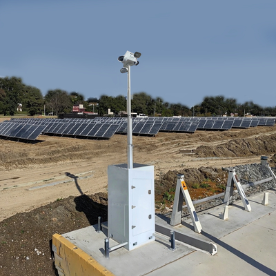 Kamery monitorujące wieża, przenośna kostka monitorująca placówkę budowy