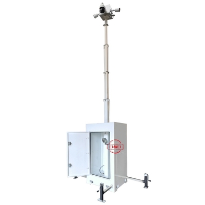 Przenośny system monitoringu CCTV Tower Cube Monitoring Unit z kamerą PTZ 360° dla wydarzeń sportowych