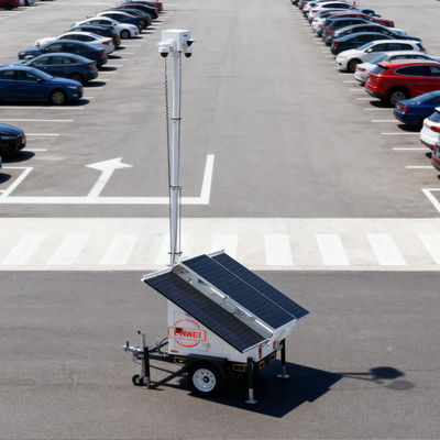 Przyczepa solarnego nadzoru - elastyczne rozmieszczenie dla parkingów i placów budowy