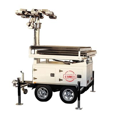 360° regulowalna wieża świetlna zasilana energią słoneczną do ratownictwa awaryjnego i miejsc