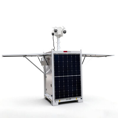 Wieża mobilnego nadzoru wideo dla 24/7 nadzoru poza siecią w odległych miejscach